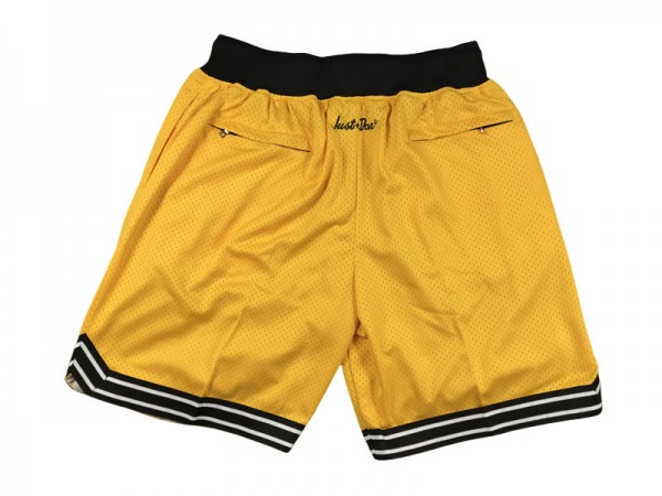 Pittsburgh Steelers Yellow Basketball Shorts