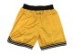 Pittsburgh Steelers Yellow Basketball Shorts