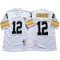 M&N Pittsburgh Steelers #12 Terry Bradshaw White Legacy Jersey