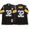 M&N Pittsburgh Steelers #32 Franco Harris Black Legacy Jersey