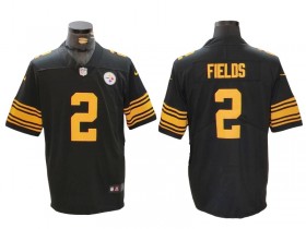 Pittsburgh Steelers #2 Justin Fields Black Rush Limited Jersey