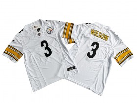 Pittsburgh Steelers #3 Russell Wilson White Vapor F.U.S.E. Limited Jersey