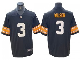 Pittsburgh Steelers #3 Russell Wilson Black Limited Throwback Jersey