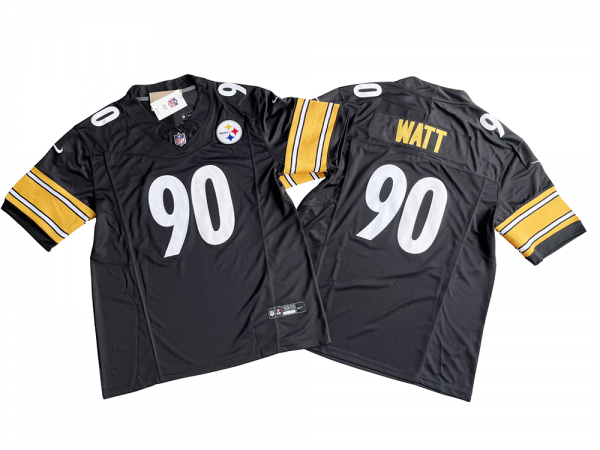 Pittsburgh Steelers #90 T.J. Watt Black Vapor F.U.S.E. Limited Jersey