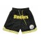 Pittsburgh Steelers Black Basketball Shorts