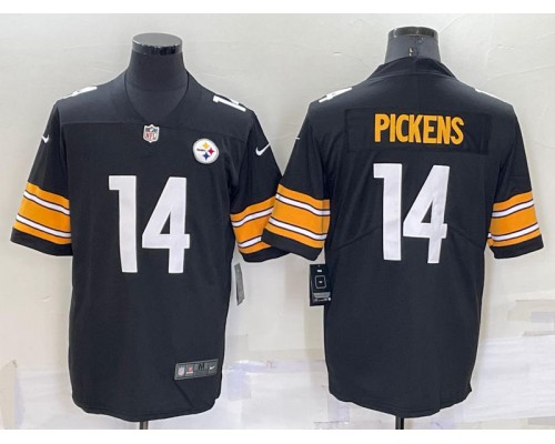 Pittsburgh Steelers #14 George Pickens Black Vapor Limited Jersey