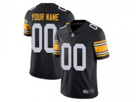 Custom Pittsburgh Steelers Black Alternate Vapor Limited Jersey