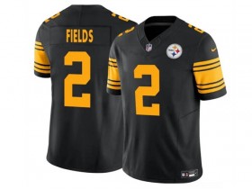 Pittsburgh Steelers #2 Justin Fields Black Rush Vapor F.U.S.E. Limited Jersey