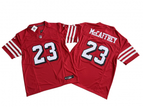 San Francisco 49ers #23 Christian McCaffrey Red Alternate Vapor F.U.S.E. Limited Jersey