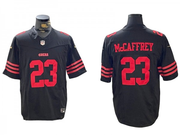 San Francisco 49ers #23 Christian McCaffrey Black Vapor F.U.S.E. Limited Jersey