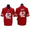 San Francisco 49ers #42 Ronnie Lott Red Vapor Limited Jersey