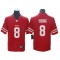 San Francisco 49ers #8 Steve Young Red Vapor Limited Jersey