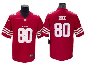 San Francisco 49ers #80 Jerry Rice Red Vapor Limited Jersey