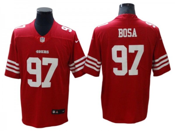 San Francisco 49ers #97 Nick Bosa 2022 Red Vapor Limited Jersey San Francisco 49ers #97 Nick Bosa 2022 Red Vapor Limited Jersey