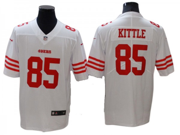 San Francisco 49ers #85 George Kittle White Vapor Limited 2022 Jersey San Francisco 49ers #85 George Kittle White Vapor Limited 2022 Jersey