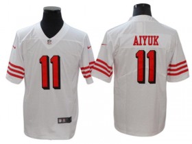 San Francisco 49ers #11 Brandon Aiyuk White Color Rush Jersey