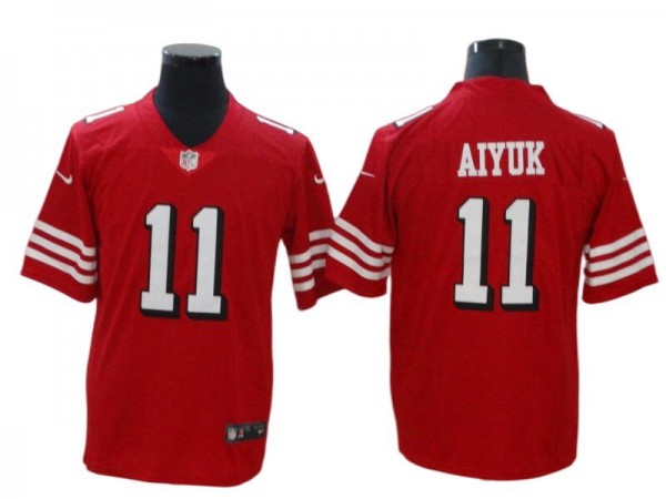 San Francisco 49ers #11 Brandon Aiyuk Red Color Rush Jersey 