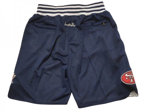 San Francisco 49ers Navy Basketball Shorts