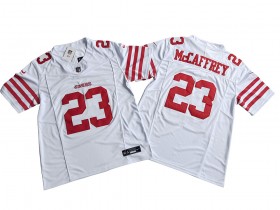 San Francisco 49ers #23 Christian McCaffrey White Vapor F.U.S.E. Limited Jersey