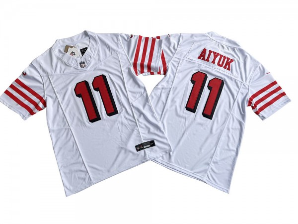 San Francisco 49ers #11 Brandon Aiyuk White Alternate Vapor F.U.S.E. Limited Jersey