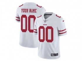 Custom San Francisco 49ers White Vapor Limited Jersey