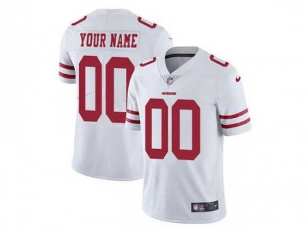 Custom San Francisco 49ers White Vapor Limited Jersey