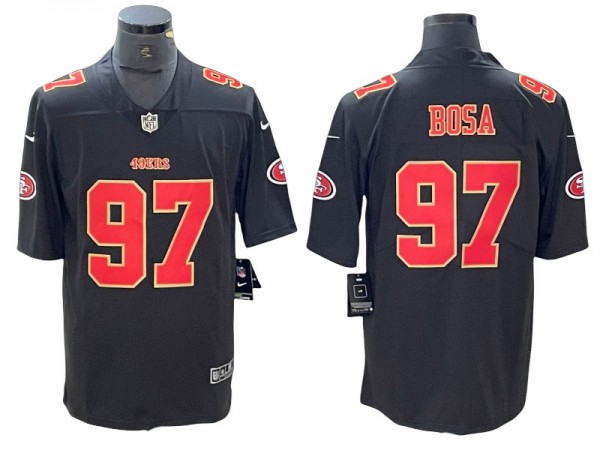 San Francisco 49ers #97 Nick Bosa Black Fashion Limited Jersey