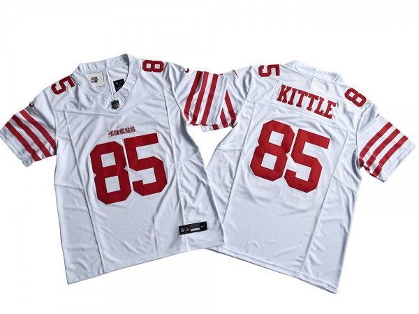 San Francisco 49ers #85 George Kittle White Vapor F.U.S.E. Limited Jersey