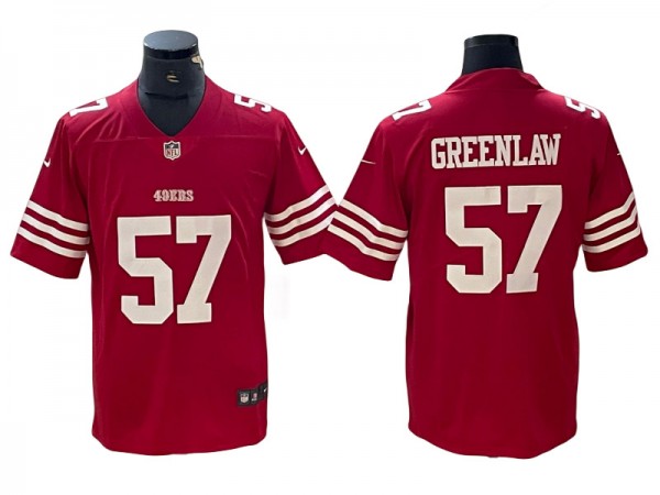 San Francisco 49ers #57 Dre Greenlaw Red Vapor Limited Jersey