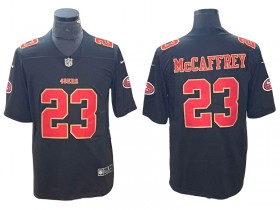 San Francisco 49ers #23 Christian McCaffrey Black Fashion Limited Jersey