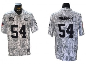 San Francisco 49ers #54 Fred Warner Arctic Camo 2024 Salute to Service Limited Jersey