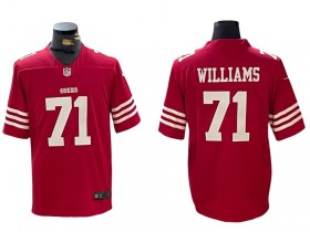 San Francisco 49ers #71 Trent Williams Red Vapor Limited Jersey