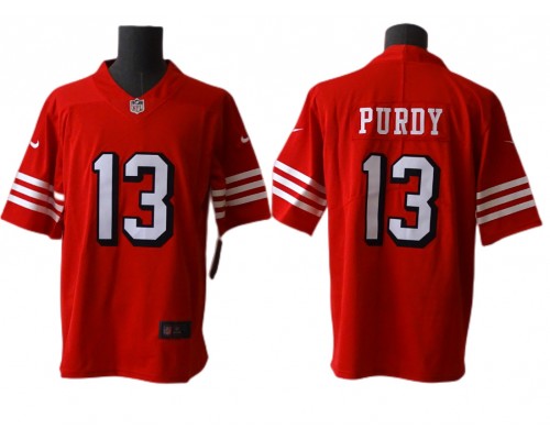 San Francisco 49ers #13 Brock Purdy Red Color Rush Limited Jersey