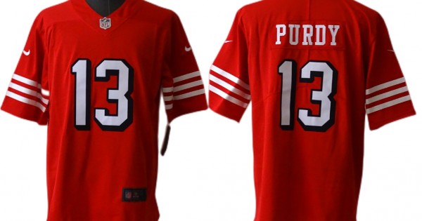 San Francisco 49ers #13 Brock Purdy Red Color Rush Limited Jersey