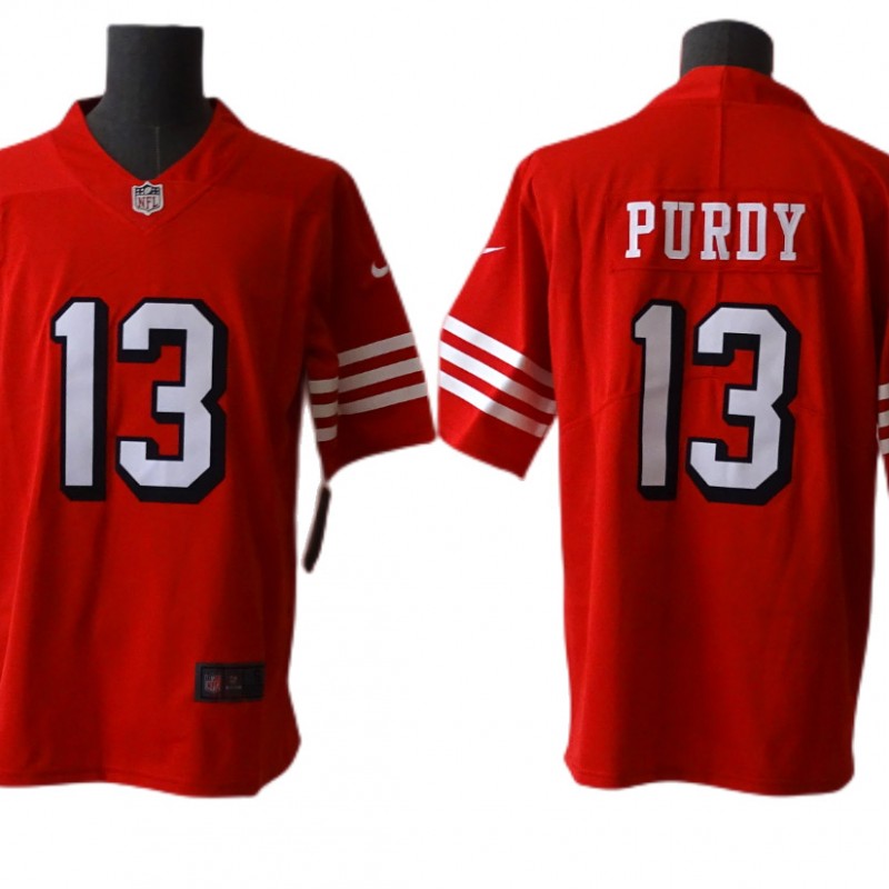 San Francisco 49ers #13 Brock Purdy Red Color Rush Limited Jersey