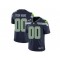 Custom Seattle Seahawks Navy Vapor Limited Jersey