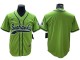 Seattle Seahawks Baseball Style Jersey - Navy/Gray/Neon Green Seattle Seahawks Baseball Style Jersey - Navy/Gray/Neon Green
