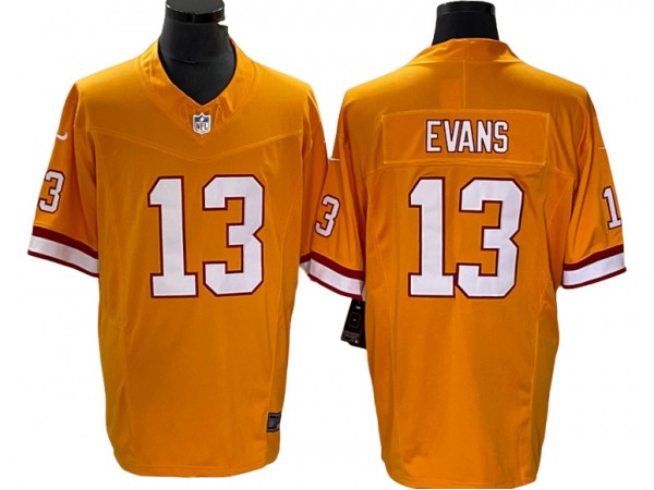 Tampa Bay Buccaneers #13 Mike Evans Orange Throwback Vapor F.U.S.E. Limited Jersey