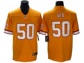 Tampa Bay Buccaneers #50 Vita Vea Orange Throwback Vapor Limited Jersey