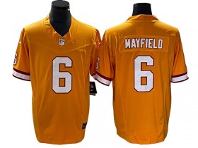 Tampa Bay Buccaneers #6 Baker Mayfield Orange Throwback Vapor F.U.S.E. Limited Jersey