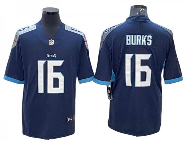 Tennessee Titans #16 Treylon Burks Navy Vapor Limited Jersey