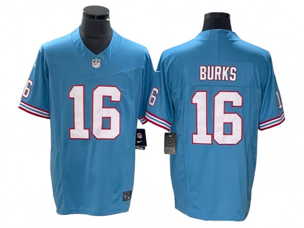 Tennessee Titans #16 Treylon Burks Light Blue Throwback Vapor F.U.S.E. Limited Jersey