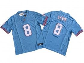 Tennessee Titans #8 Will Levis Light Blue Throwback Vapor F.U.S.E. Limited Jersey