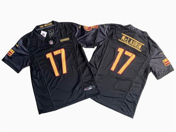 Washington Commanders #17 Terry McLaurin Black Vapor F.U.S.E. Limited Jersey