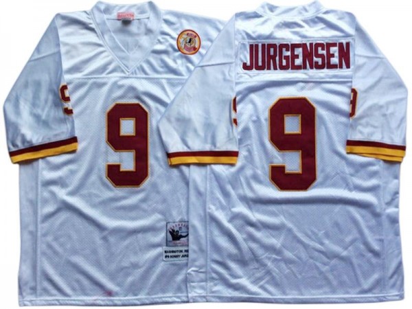 M&N Washington Redskins #9 Sonny Jurgensen White Legacy Jersey M&N Washington Redskins #9 Sonny Jurgensen White Legacy Jersey