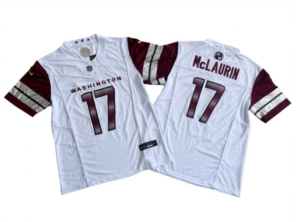 Washington Commanders #17 Terry McLaurin White Vapor F.U.S.E. Limited Jersey