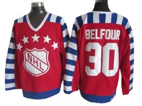 NHL 1992 All Star Game #30 Ed Belfour Vintage CCM Jersey - Red