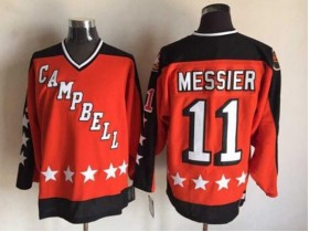 NHL 1984 All Star Game Campbell #11 Mark Messier Vintage CCM Jersey-Orange