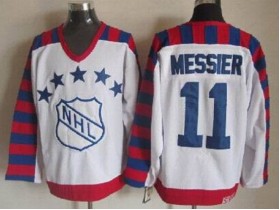 NHL 1992 All Star Game #11 Mark Messier Vintage CCM Jersey-White