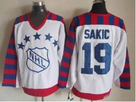 NHL 1992 All Star Game #19 Joe Sakic Vintage CCM Jersey-White